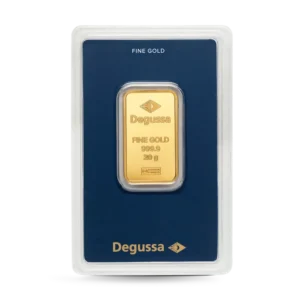 20 g Degussa Goldbarren (geprägt)