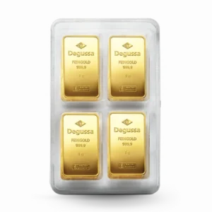 40 x 1 g Degussa Goldbarren - Combicube® (geprägt)