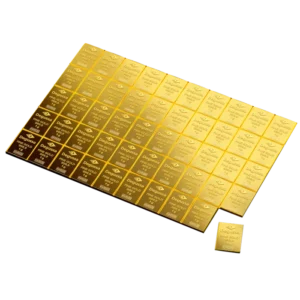 50 x 1 g Degussa Goldbarren - CombiBar® (geprägt)
