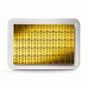 50 x 1 g Degussa Goldbarren - CombiBar® (geprägt) Vintage